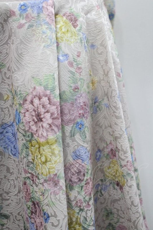 画像2: axes femme kawaii / クラシックブーケ柄スカート M ベージュ I-26-02-23-082-AX-SK-TE-ZI (2)