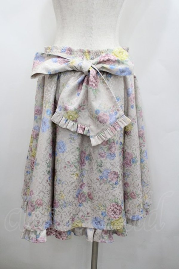 画像3: axes femme kawaii / クラシックブーケ柄スカート M ベージュ I-26-02-23-082-AX-SK-TE-ZI (3)