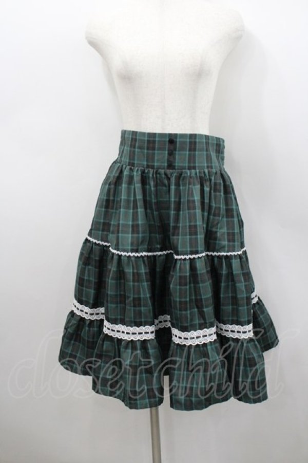 画像1: Eri Aino's Collection / シャーロットの水曜日スカート S グリーン I-26-02-23-083-PU-SK-SA-ZI (1)