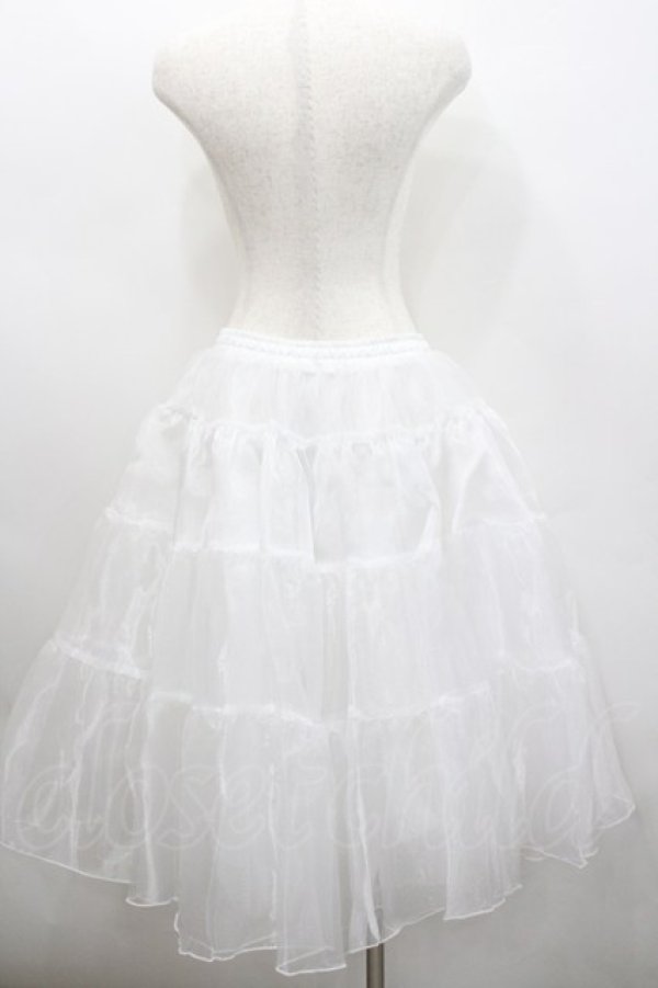 画像3: axes femme kawaii / ミディオーガンジーパニエ  白 I-26-02-23-084-AX-SK-SA-ZI (3)