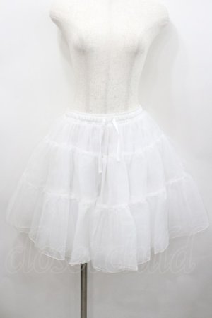 画像: axes femme kawaii / ボリュームオーガンジーパニエ  白 I-26-02-23-085-AX-SK-SA-ZI