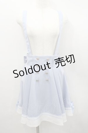 画像: Amavel / Crown Emblemサイドプリーツマリンスカパン  サックス I-26-02-23-092-CA-PA-SA-ZI