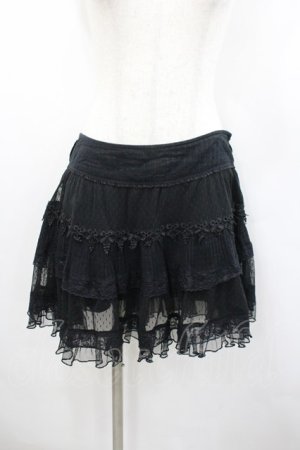 画像: LOLITA / チュール重ねスカート M 黒 I-26-02-23-094-LO-SK-TE-ZI