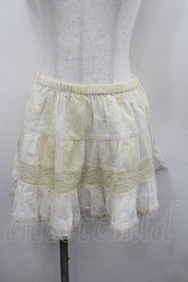 画像1: LIZ LISA / レース使いスカート F 生成り I-26-02-23-095-LO-BL-TE-ZI (1)