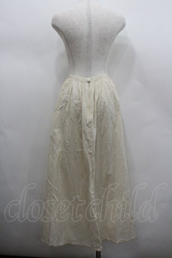 画像3: WONDERFUL WORLD / フロントポケットスカート  生成り I-26-02-23-096-LO-SK-SA-ZI (3)