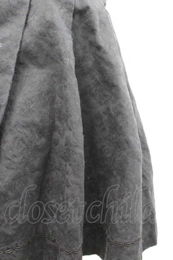 画像2: MAM / 薔薇ジャガードスカート  黒 I-26-02-23-097-LO-SK-SA-ZI (2)