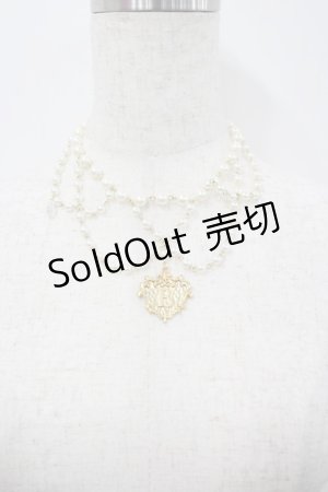 画像: BABY,THE STARS SHINE BRIGHT / Fantasy Flower Princessパールネックレス  白Ｘゴールド I-26-02-23-103-BA-AC-SA-ZI