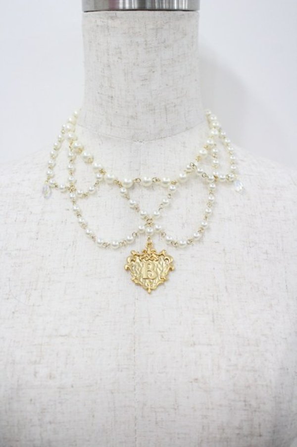 画像1: BABY,THE STARS SHINE BRIGHT / Fantasy Flower Princessパールネックレス  白Ｘゴールド I-26-02-23-103-BA-AC-SA-ZI (1)