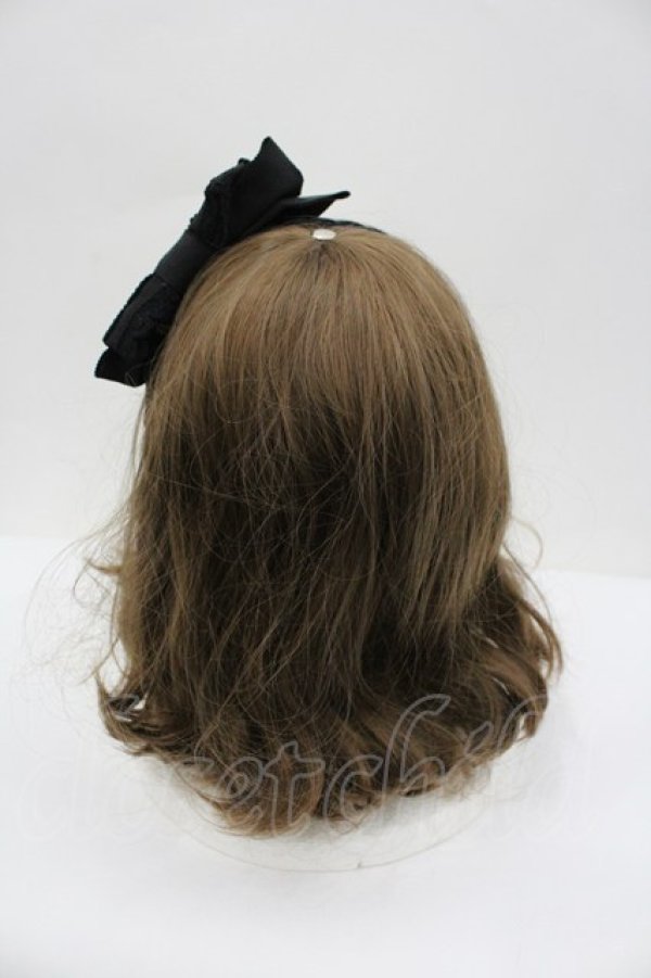 画像3: BABY,THE STARS SHINE BRIGHT / ナナメリボンカチューシャ  黒 I-26-02-23-108-BA-AC-SA-ZI (3)