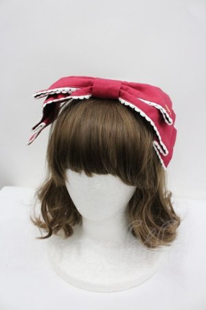 画像: Angelic Pretty / Dollyヒロインリボンコーム  ボルドー I-26-02-23-111-AP-AC-SA-ZI