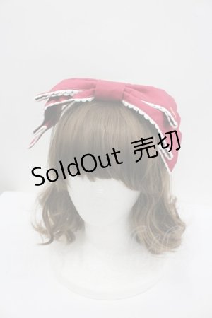 画像: Angelic Pretty / Dollyヒロインリボンコーム  ボルドー I-26-02-23-111-AP-AC-SA-ZI