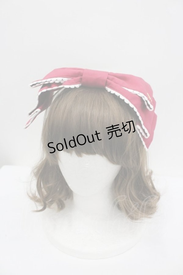 画像1: Angelic Pretty / Dollyヒロインリボンコーム  ボルドー I-26-02-23-111-AP-AC-SA-ZI (1)