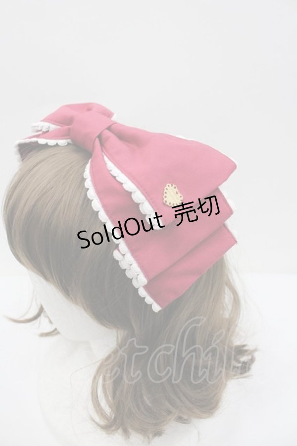 画像2: Angelic Pretty / Dollyヒロインリボンコーム  ボルドー I-26-02-23-111-AP-AC-SA-ZI (2)