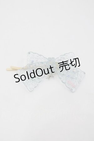 画像: BABY,THE STARS SHINE BRIGHT / トゥインクルスターリボンヘアピン  サックス I-26-02-23-119-BA-AC-SA-ZI