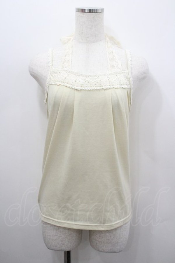 画像1: LOLITAその他 / レースリボンキャミソール  アイボリー I-26-02-23-019-LO-TO-TE-ZI (1)