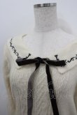 画像2: axes femme POETIQUE / 刺繍入りセーラー襟ニットプルオーバー  アイボリーＸブラウン I-26-02-23-020-AX-TO-SA-ZI (2)