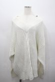 画像1: CIVARIZE / 肩ZIPニットトップス  白Ｘシルバー I-26-02-23-023-GO-TO-SA-ZI (1)