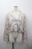 画像1: axes femme kawaii / クラシックブーケ柄ジャケット M ベージュ I-26-02-23-025-AX-JA-TE-ZI (1)