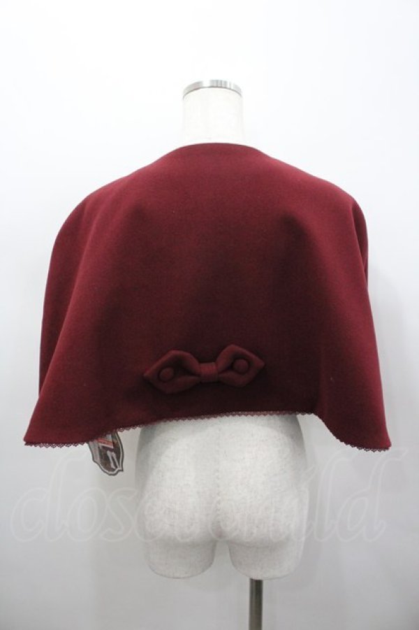 画像3: Kurumi Collaboration / TT*KRMメルトンケープ M 濃赤 I-26-02-23-027-GO-TO-TE-ZI (3)