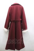画像3: Kurumi Collaboration / KRM＊ファーロングコート 4? 濃赤 I-26-02-23-028-GO-CO-TE-ZI (3)