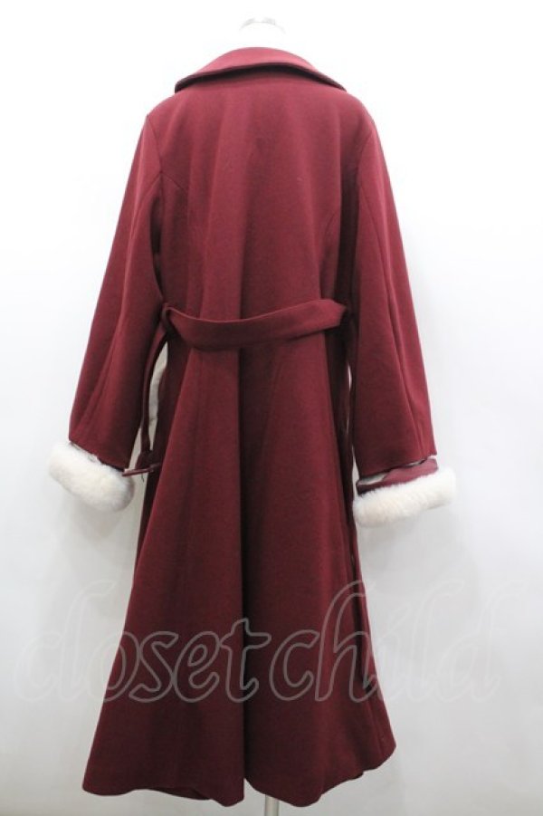 画像3: Kurumi Collaboration / KRM＊ファーロングコート 4? 濃赤 I-26-02-23-028-GO-CO-TE-ZI (3)