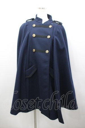 画像: axes femme / ナポレオンマント風コート M ネイビー I-26-02-23-030-AX-CO-SA-ZI