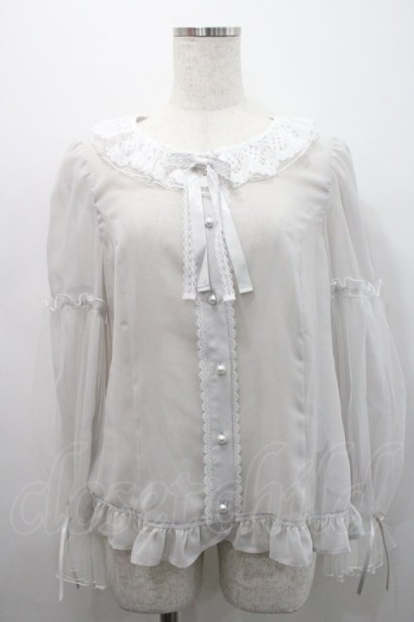 画像1: Angelic Pretty / Marquiseブラウス  白 I-26-02-25-001-AP-BL-SA-ZI (1)