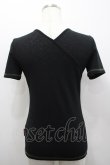 画像3: Ozz On / チャイナボタン&龍刺繍半袖トップス  黒Ｘ緑 I-26-02-25-033-OO-TO-SA-ZI (3)