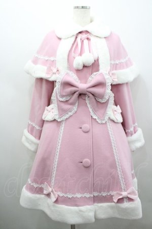 画像: BABY,THE STARS SHINE BRIGHT / リボンミルキーコート  ピンクＸ白 I-26-02-25-035-BA-CO-SA-ZI