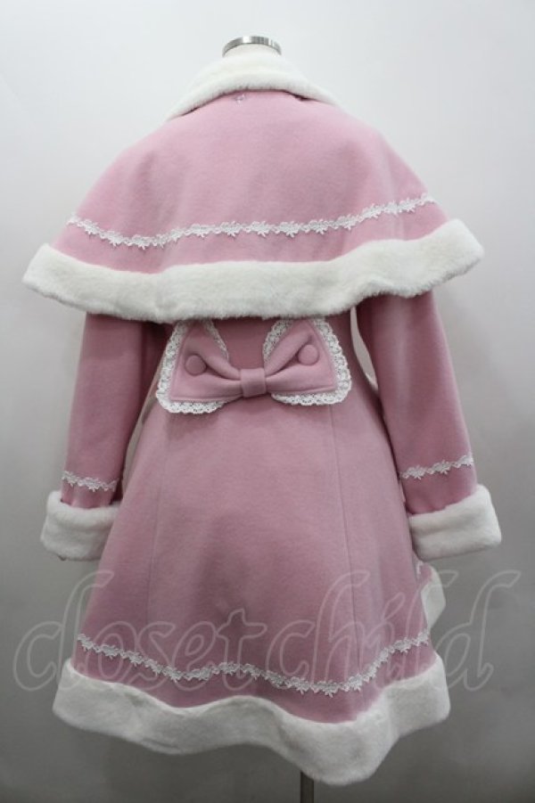 画像4: BABY,THE STARS SHINE BRIGHT / リボンミルキーコート  ピンクＸ白 I-26-02-25-035-BA-CO-SA-ZI (4)