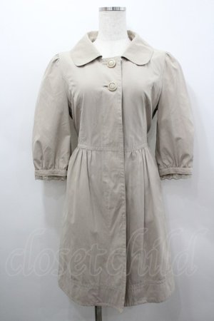 画像: axes femme / 袖レースコート  ベージュ I-26-02-25-037-AX-CO-SA-ZI