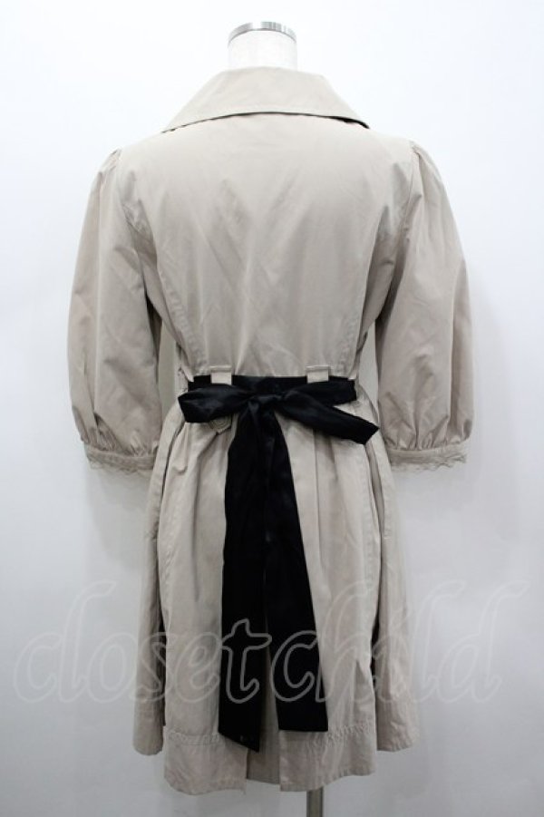 画像3: axes femme / 袖レースコート  ベージュ I-26-02-25-037-AX-CO-SA-ZI (3)