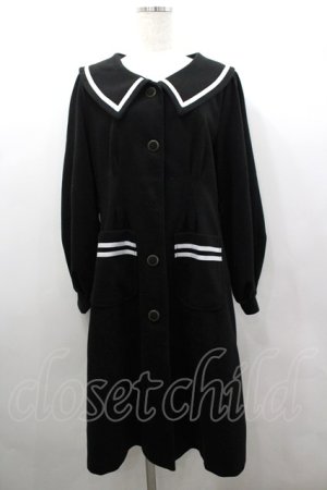 画像: axes femme POETIQUE / セーラーデザインコート  黒 I-26-02-25-038-AX-CO-SA-ZI