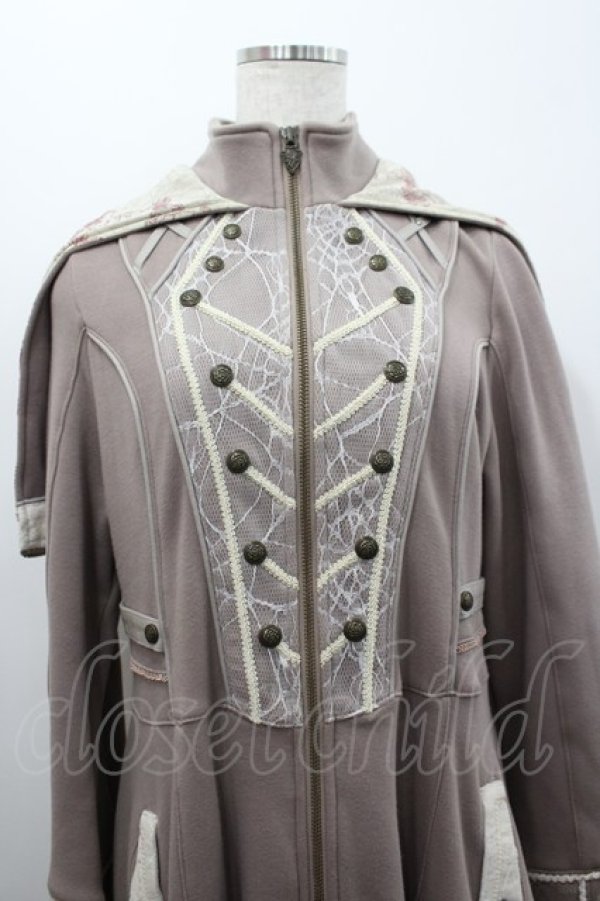 画像2: Ozz Croce / ケープ風デザインロングコート  ベージュ I-26-02-25-041-OO-CO-SA-ZI (2)