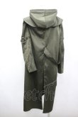画像4: Ozz conte / フードベルトロングジャケット  カーキ I-26-02-25-042-OO-JA-SA-ZI (4)