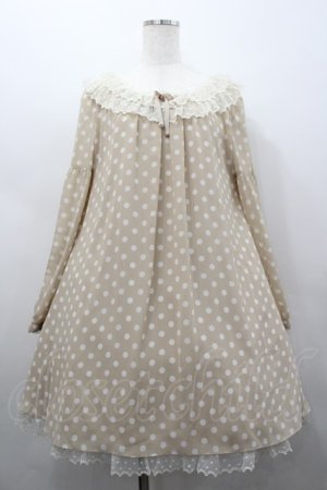 画像: Angelic Pretty / レトロドットレディワンピース  ブラウン I-26-02-25-044-AP-OP-SA-ZI