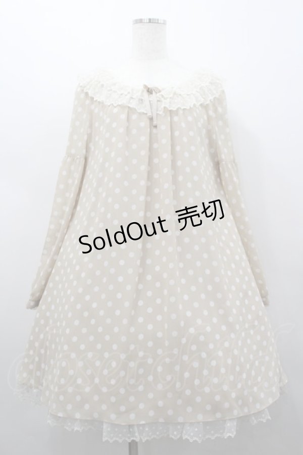 画像1: Angelic Pretty / レトロドットレディワンピース  ブラウン I-26-02-25-044-AP-OP-SA-ZI (1)