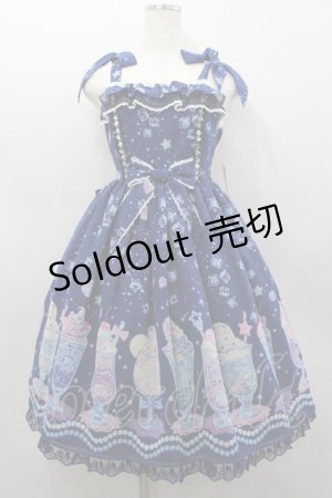 画像: Angelic Pretty / Cream Soda Mermaidジャンパースカート  紺 I-26-02-25-046-AP-OP-SA-ZI