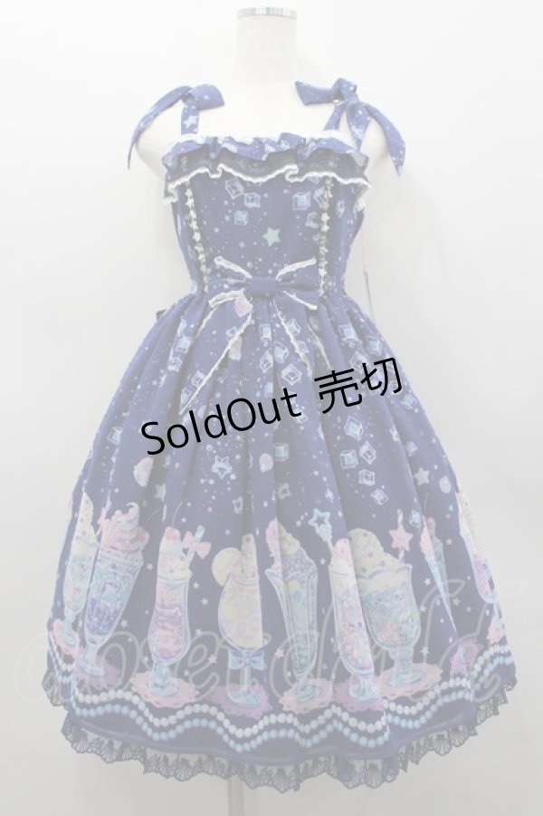 画像1: Angelic Pretty / Cream Soda Mermaidジャンパースカート  紺 I-26-02-25-046-AP-OP-SA-ZI (1)