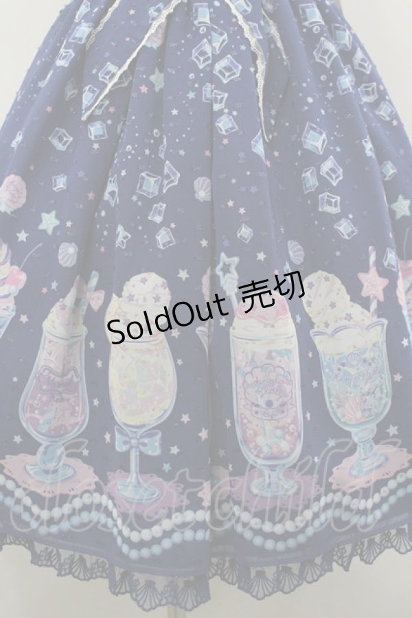 画像3: Angelic Pretty / Cream Soda Mermaidジャンパースカート  紺 I-26-02-25-046-AP-OP-SA-ZI (3)