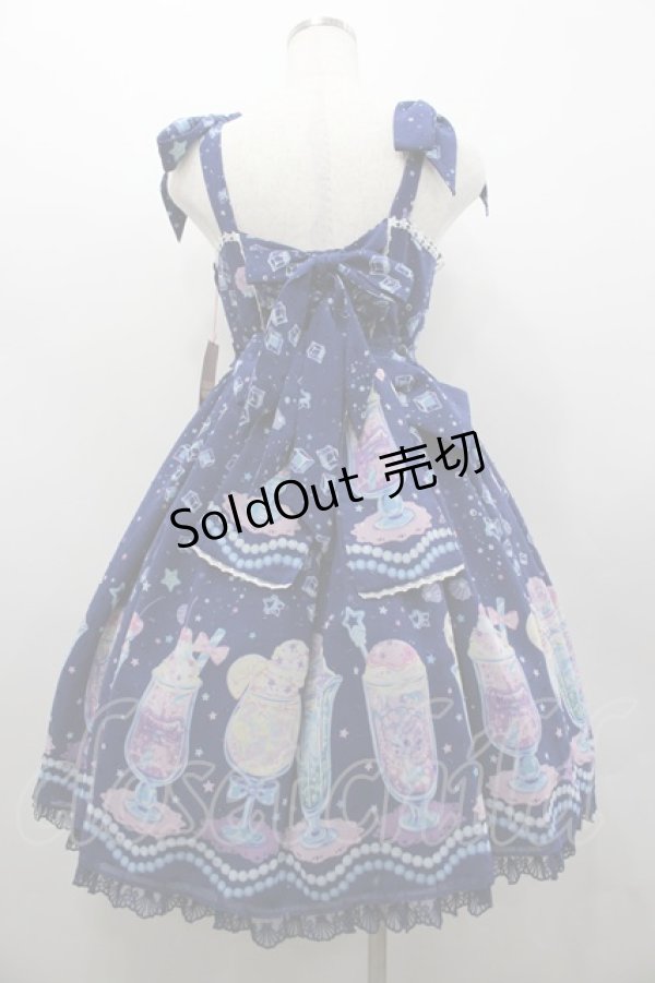 画像4: Angelic Pretty / Cream Soda Mermaidジャンパースカート  紺 I-26-02-25-046-AP-OP-SA-ZI (4)