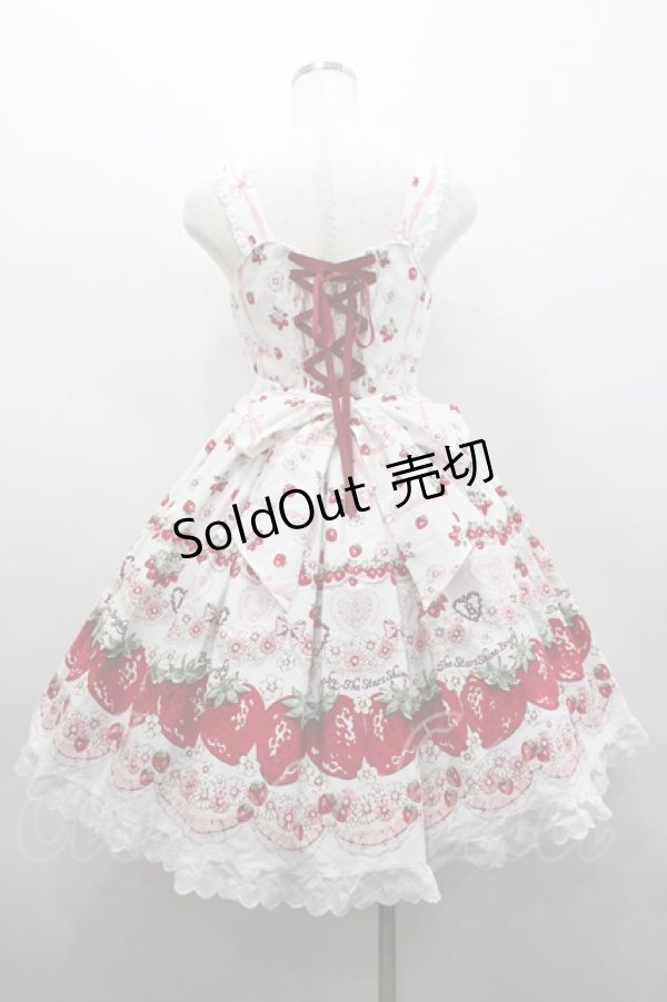 画像4: BABY,THE STARS SHINE BRIGHT / Juicy Strawberry MemoryジャンパースカートI  白 I-26-02-25-048-BA-OP-SA-ZI (4)