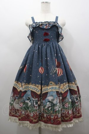 画像: ALICE and the PIRATES / Marionette Chris柄ジャンパースカートII  ネイビー I-26-02-25-050-PA-OP-SA-ZI