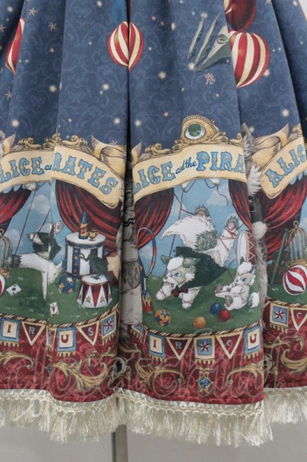 画像3: ALICE and the PIRATES / Marionette Chris柄ジャンパースカートII  ネイビー I-26-02-25-050-PA-OP-SA-ZI (3)