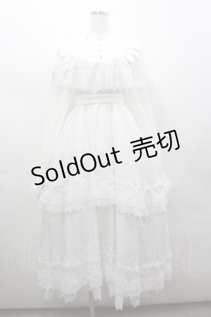 画像: Hoshibako Works / アンジェリカ　ヨークレースワンピース  白 I-26-02-25-053-LO-OP-SA-ZI