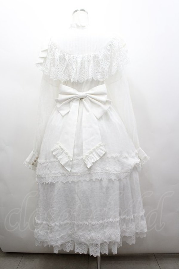 画像5: Hoshibako Works / アンジェリカ　ヨークレースワンピース  白 I-26-02-25-053-LO-OP-SA-ZI (5)