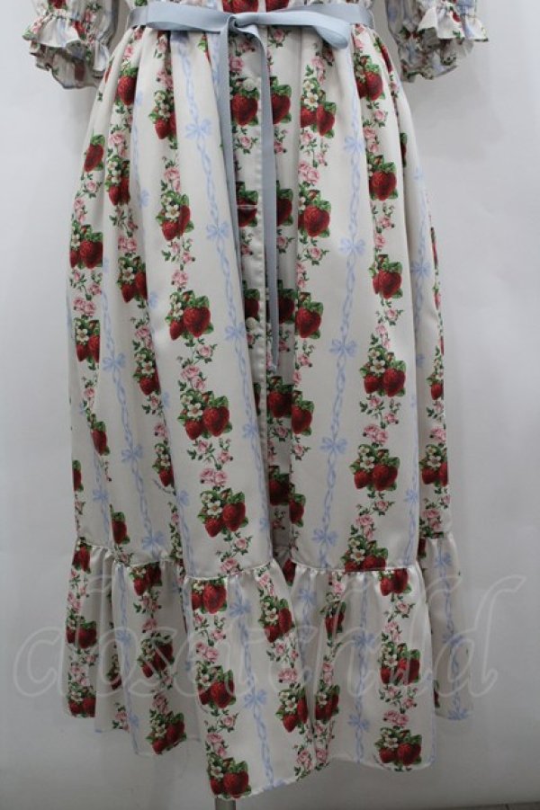 画像3: Melody BasKet / Strawberry Roseフロントボタンワンピース L アイボリー I-26-02-25-056-LO-OP-SA-ZI (3)