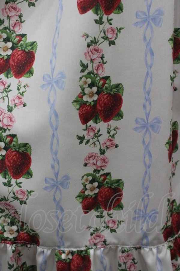 画像4: Melody BasKet / Strawberry Roseフロントボタンワンピース L アイボリー I-26-02-25-056-LO-OP-SA-ZI (4)