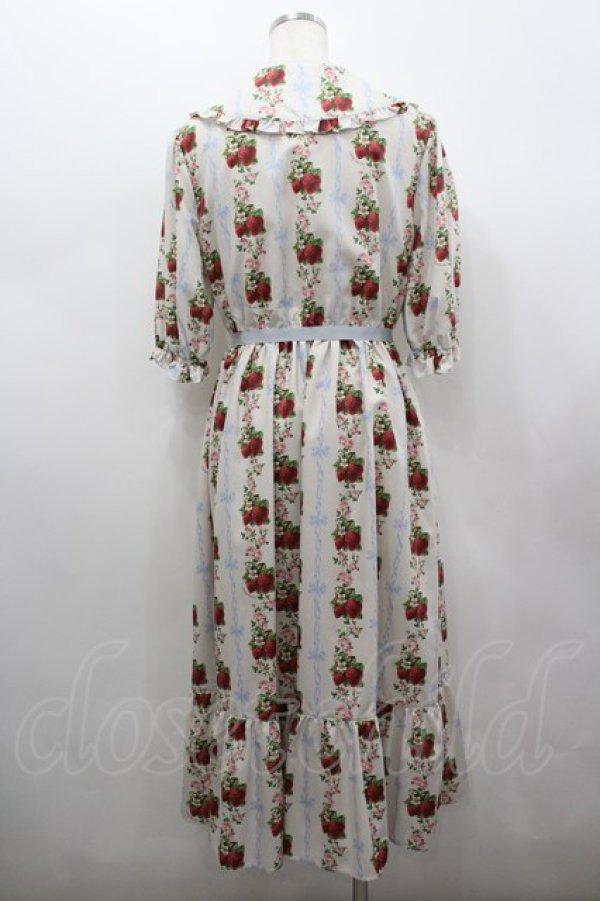 画像5: Melody BasKet / Strawberry Roseフロントボタンワンピース L アイボリー I-26-02-25-056-LO-OP-SA-ZI (5)