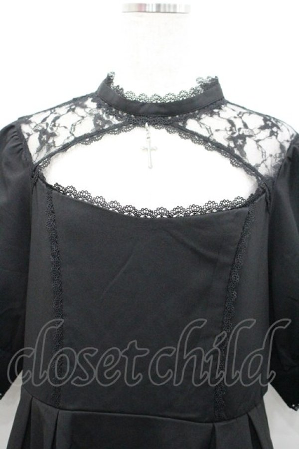 画像2: DearMyLove / 闇十字架フィッシュテールワンピース LL クロ I-26-02-25-061-EL-OP-IG-ZI (2)